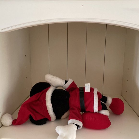 Vtg Playskool Santa Mickey Mouse Plush Christmas Santa Clause Suit Red Feet 20" - Picture 11 of 16